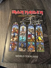 IRON MAIDEN autografado Legacy Of The Beast Tour Book RARO x3 Steve Nicko comprar usado  Enviando para Brazil