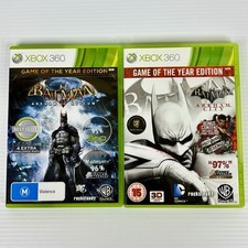 Batman Arkham Asylum & City Xbox 360 PAL completo com jogo manual do ano, usado comprar usado  Enviando para Brazil
