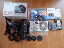 Kit de câmera Canon EOS Kiss Digital X DSLR 18-55mm lente USM + acessórios comprar usado  Enviando para Brazil