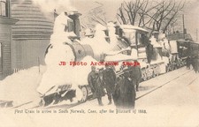 CT, South Norwalk, Connecticut, primeiro trem a chegar após a nevasca de 1888 comprar usado  Enviando para Brazil