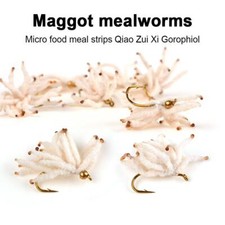 Isca de pesca minhoca artificial aglomerado de larvas ninfas verme gancho mosca farpado) comprar usado  Enviando para Brazil
