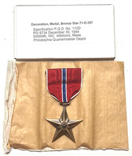 Medalla Estrella de Bronce Segunda Guerra Mundial con Caja Original NUEVO STOCK ANTIGUO FANTÁSTICO ESTADO segunda mano  Embacar hacia Mexico