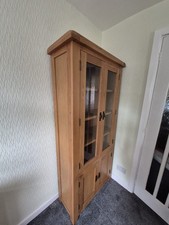 Oak tall glazed for sale  LITTLEBOROUGH