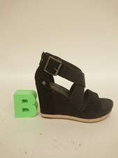 Ugg black wedge for sale  RUGBY