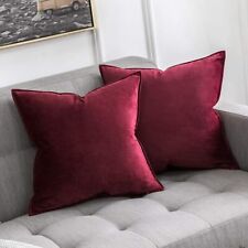 Velvet plain cushion for sale  USA