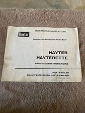 Hayter hayterette briggs for sale  SUDBURY