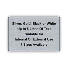 Engraved brass brushed for sale  SUTTON-IN-ASHFIELD