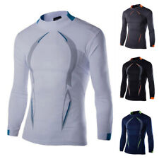 Camisas de entrenamiento de manga larga para hombre protección contra erupciones gimnasio deportes camiseta deportiva top segunda mano  Embacar hacia Argentina