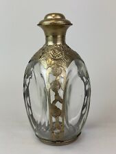 Garrafa decantadora de uísque vintage prata esterlina com covinhas 3 lados comprar usado  Enviando para Brazil