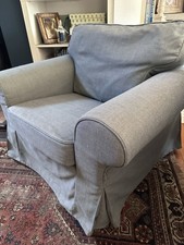Blue armchair. removable for sale  BRIGHTON