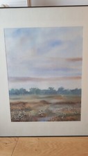 Aquarell heidelandschaft signi gebraucht kaufen  Berlin