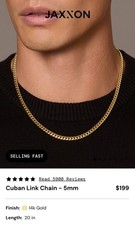 Gold plated cuban for sale  Asheville