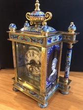 Ornate cloisonné clock for sale  MARLBOROUGH