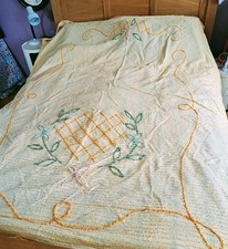Vintage yellow candlewick for sale  FROME