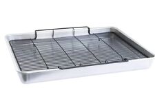 Nordic Ware Bandeja para hornear crujiente horno extra grande con estante plateado P1, usado segunda mano  Embacar hacia Argentina