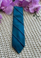 Gravata listrada azul vintage YVES SAINT LAURENT -56,5” comprar usado  Enviando para Brazil