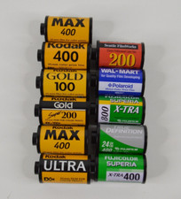 Lote de 11 botes de película de 35 mm encontrados sin desarrollar Kodak Fujifilm Seattle FilmWorks segunda mano  Embacar hacia Mexico