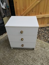 Chest drawers white for sale  THETFORD