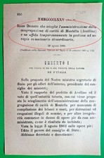 Montella regio decreto usato  Italia