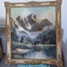 Berglandschaft lemke ölbild gebraucht kaufen  Gräfelfing