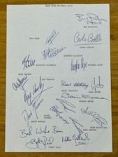 Hand signed team for sale  BILSTON