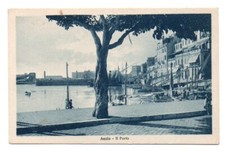 Anzio porto cartolina usato  Italia
