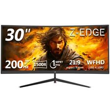 Monitor para jogos curvo Z-EDGE 30" ultra amplo Full HD 21:9 2560x1080 200Hz (DP) 1ms comprar usado  Enviando para Brazil