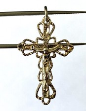 Berloque pingente crucifixo vintage prata esterlina 925 cruz religiosa Jesus Saver comprar usado  Enviando para Brazil