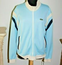 Antigo Jaqueta feminina Lacoste azul/osso zíper completo tecido frontal tamanho 5 ou G comprar usado  Enviando para Brazil