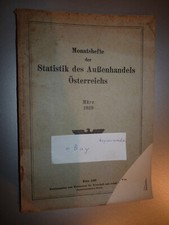 1939 monatsheft statistik gebraucht kaufen  Hirschhorn (Neckar)