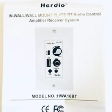 Herdio em parede amplificador de controle de áudio receptor placa de parede 2 canais com USB comprar usado  Enviando para Brazil