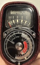 Usado, Medidor de luz Sekonic tipo L-3 Japão estojo de couro original funciona vintage comprar usado  Enviando para Brazil