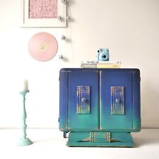 Blue cabinet upcycled for sale  LEICESTER