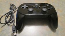 Controle clássico preto fabricante de equipamento original Nintendo Wii Pro RVL-005 comprar usado  Enviando para Brazil