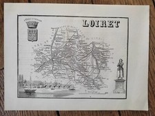 1865 ancienne carte d'occasion  Tours-
