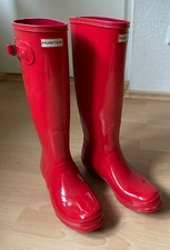 Gummistiefel hunter rot gebraucht kaufen  Essen