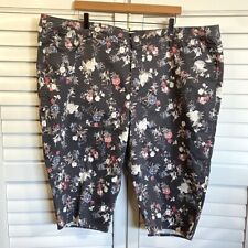 Bermudas Cortas Lane Bryant Floral Capris Talla 28R segunda mano  Embacar hacia Argentina