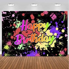Ralxion Glow in The Dark Party Supplies Neon Party Backdrop Glow - 5 x 3 pés comprar usado  Enviando para Brazil
