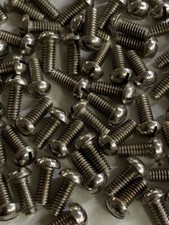 Chrome round screws for sale  LEICESTER