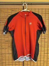 Jersey de ciclismo Castelli Entrata FZ tela Prosecco rojo TALLA XL para hombre segunda mano  Embacar hacia Argentina