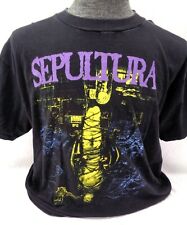 Sepultura Chaos A.D. Tour 1994 XL - Camiseta Concerto - Muito RARA - Por favor, leia comprar usado  Enviando para Brazil