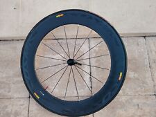 Roda dianteira MAVIC Cosmic Carbone 80 tubular preta 700c comprar usado  Enviando para Brazil