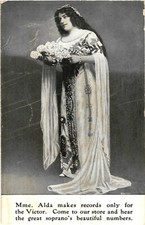 Cartão postal convite Madame Alda faz discos apenas para Victor, Great Soprano comprar usado  Enviando para Brazil