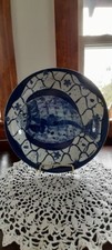 Usado, Prato de jantar japonês 10,5 pol. peixe azul e branco comprar usado Usado, Prato de jantar japonês 10,5 pol. peixe azul e branco comprar usado  Enviando para Brazil
