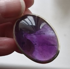Amethyst pendant sterling for sale  KETTERING