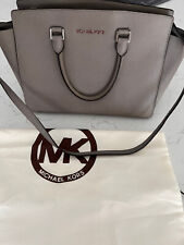 Bolsa satchel/transversal/bolsa tiracolo Michael Kors couro Selma Saffiano grande cinza comprar usado  Enviando para Brazil