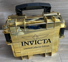 Invicta edição limitada colecionador caixa de relógio de ouro 3 slots caixa de armazenamento comprar usado  Enviando para Brazil