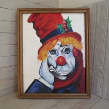 Vintage painting christmas d'occasion  Expédié en Belgium