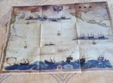 Antica mappa geografica usato  Baranzate