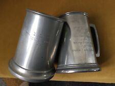 Two old pewter for sale  BRIGHOUSE